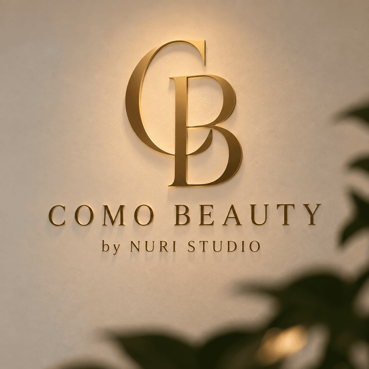 Editorial portrait inside the Como Beauty studio